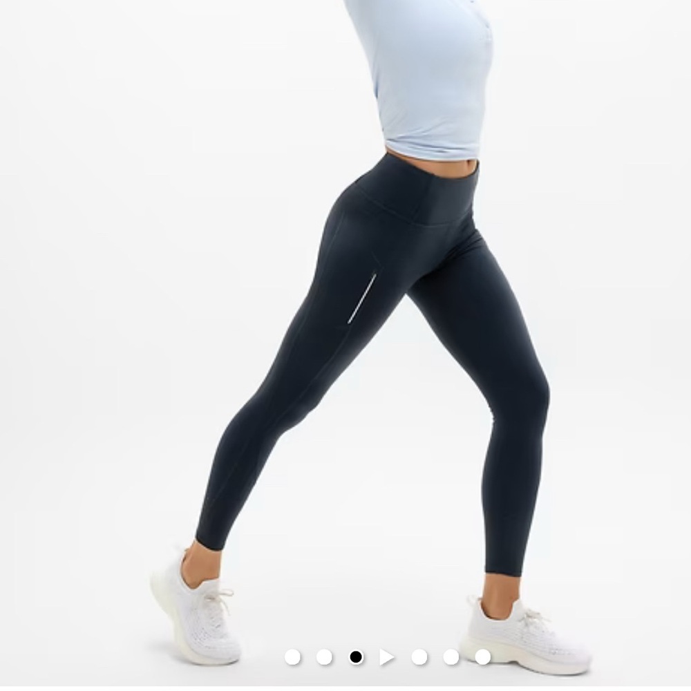 Women's Athleta: Rainer High Rise Navy Leggings- XXS